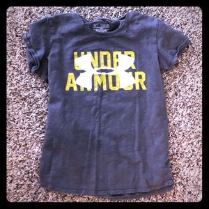 Under Armour grey T-shirt girls size 7